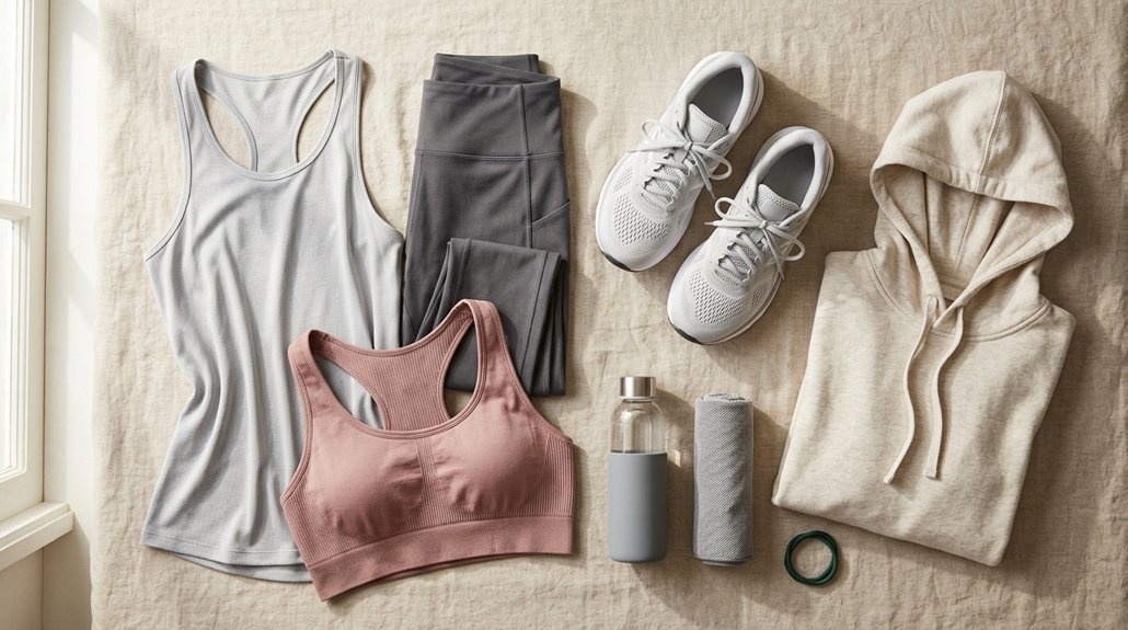 selecting cozy exercise attire
