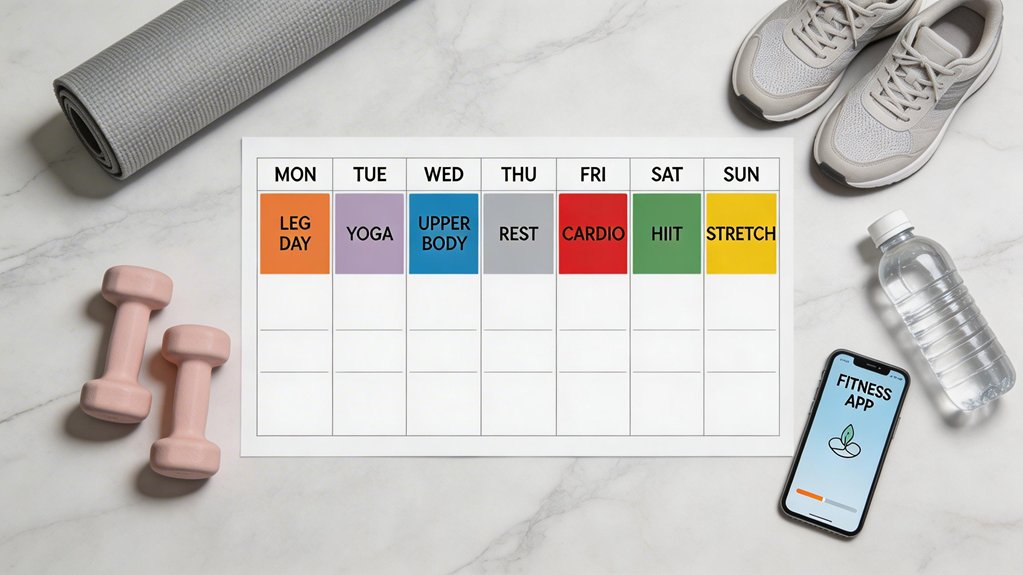 weekly exercise routine guide